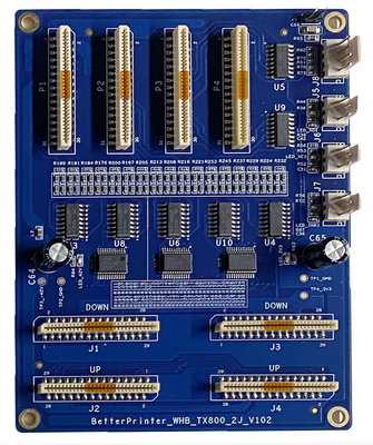 Printing machinery parts 2 head better printer TX800 inkjet board kit for UV flatbed phone case T-shirt clothing print