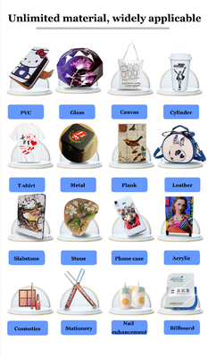 Flatbed Printer XP600 Board Crystal Label PVC Clothing T-shirt UV Printer White Ink Pyrography Printer